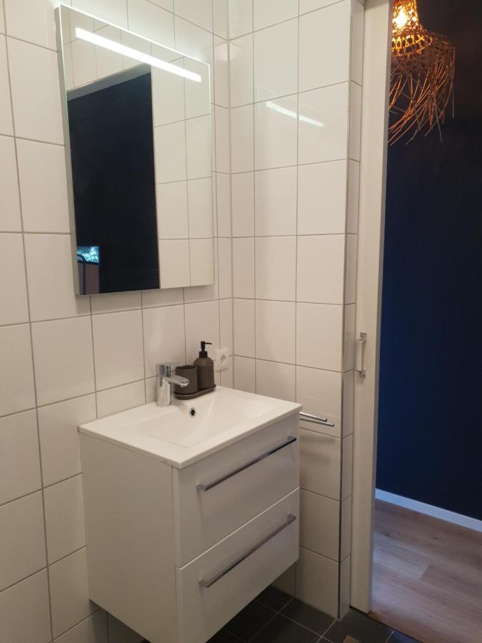 Villa Modern Tiny House Op Rustig Watersportpark Elahuizen Esterno foto